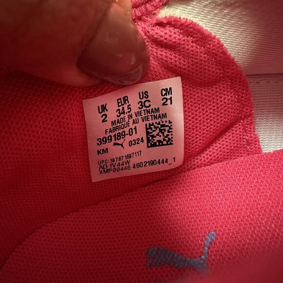 Puma One4All Kids size 3 Multicolored Slip On Shoes - Picture 9 of 9